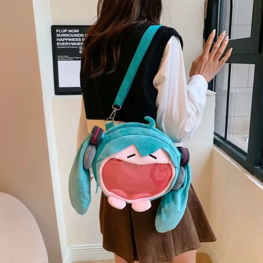 Miku Plushie Versatile Shoulder Bag/Backpack